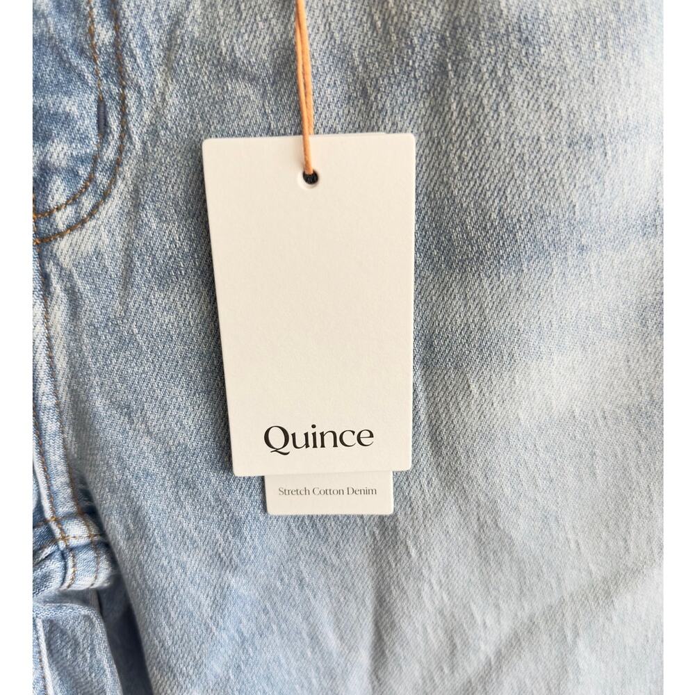 NWT: Quince - Women's Bella Relaxed Straight Stretch Denim Jeans (30" waist) - Picture 4 of 6